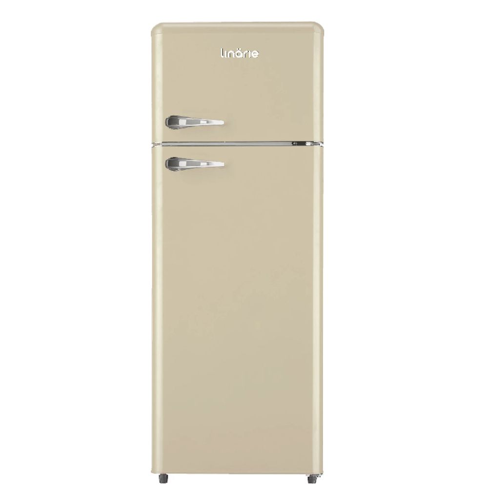 Linarie Valloire 209L Cream Retro Top Mount Fridge LK200DDCREAM