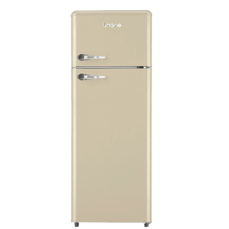 Linarie Valloire 209L Cream Retro Top Mount Fridge LK200DDCREAM