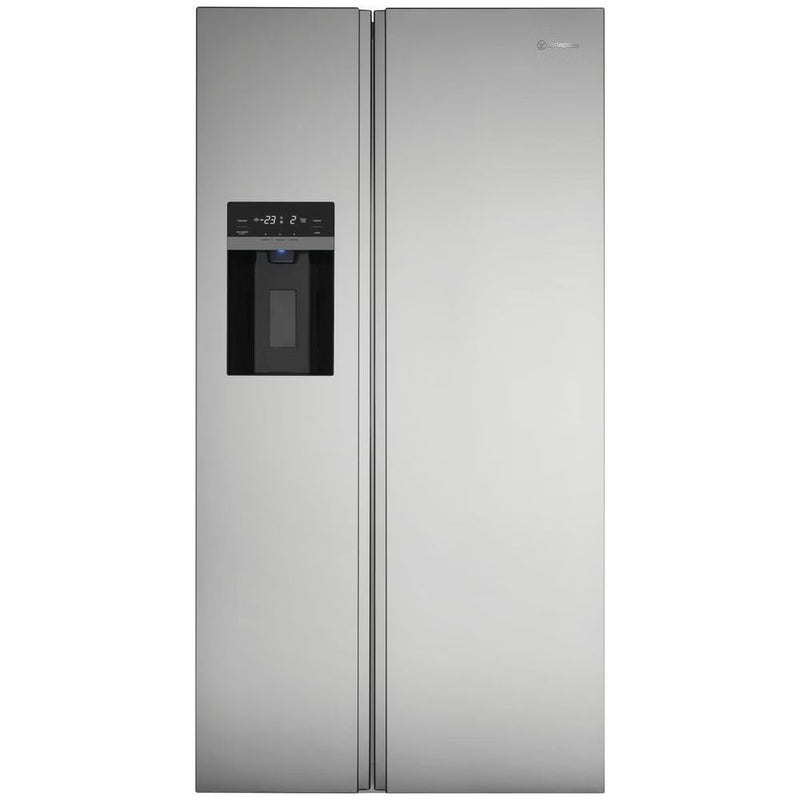 Westinghouse 596L Side By Side Fridge with Plumber Water Dispenser and Ice Maker Silver WSE6670SA