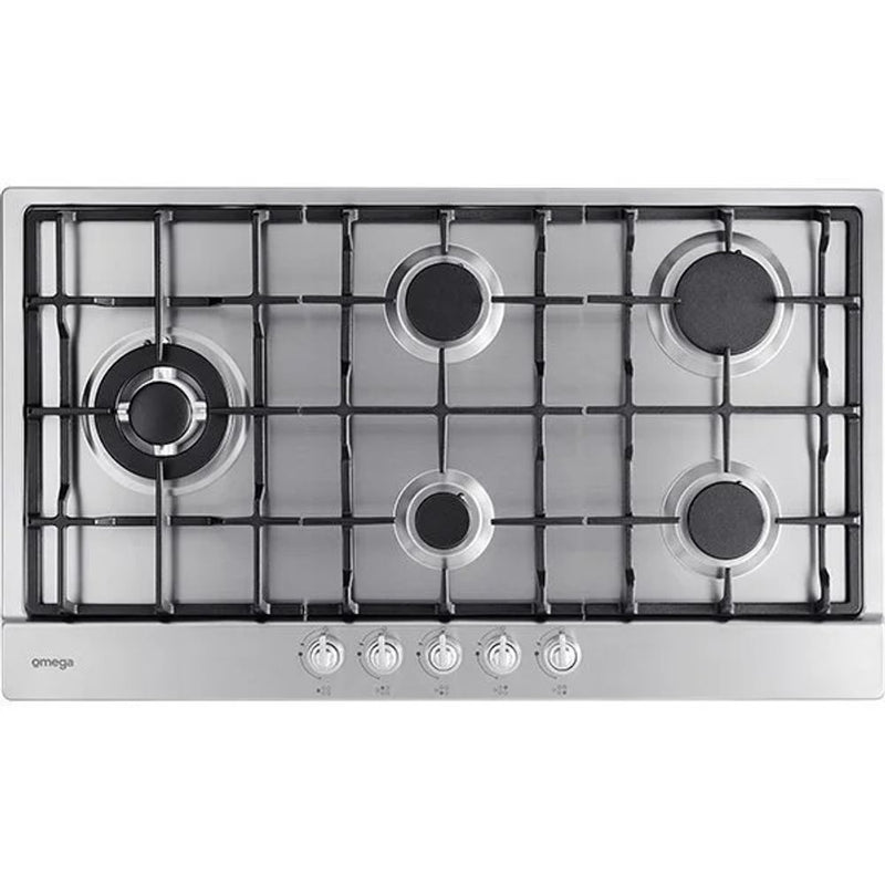 Omega 90cm 5 Burner Gas Cooktop OCG95XTGG
