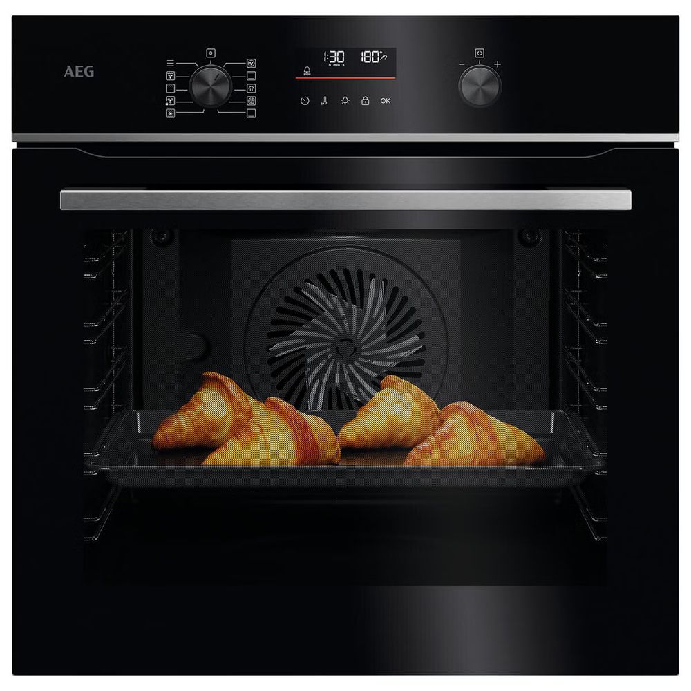 AEG 60cm Pyrolytic Oven with SteamBake Black OA5PB41ABE