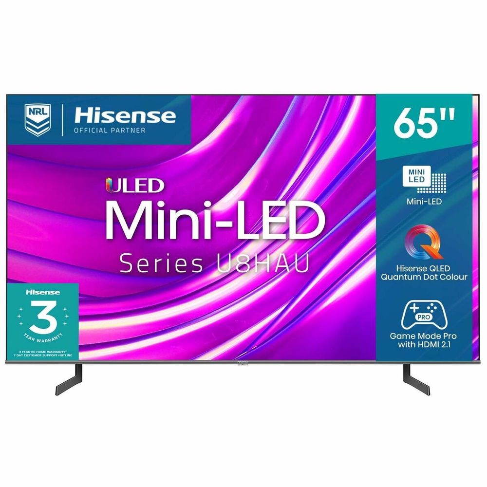 Hisense U8HAU 65 Inch ULED 4K Smart TV 65U8HAU
