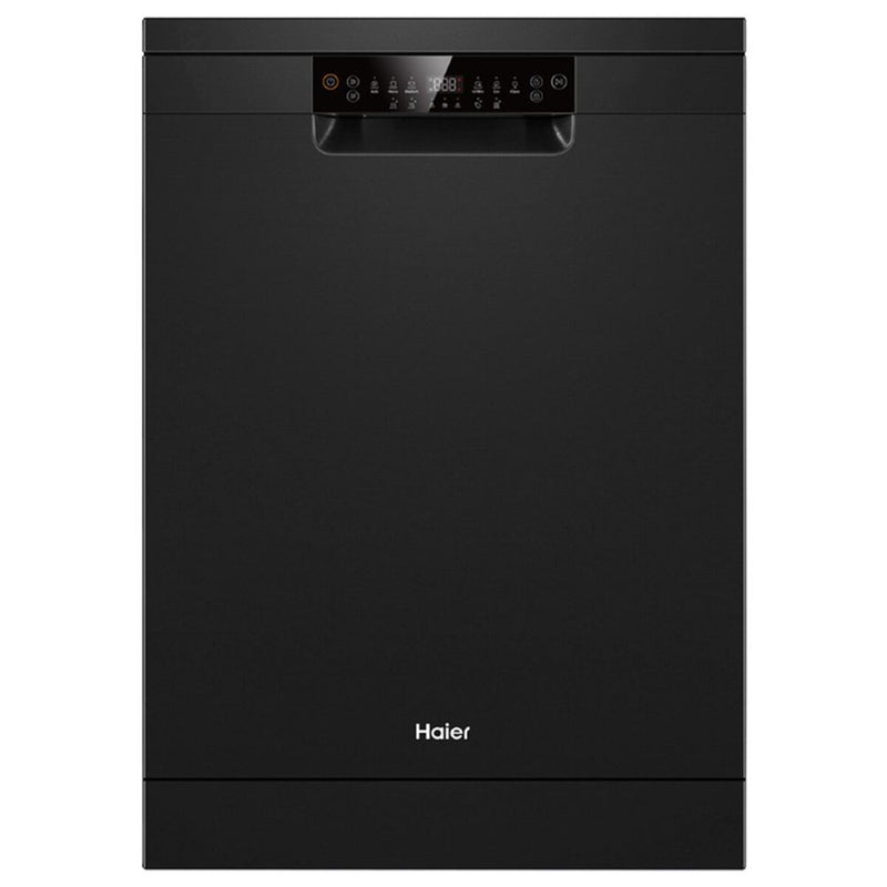 Haier 60cm Freestanding Dishwasher with Sanitise Black HDW15F1B1