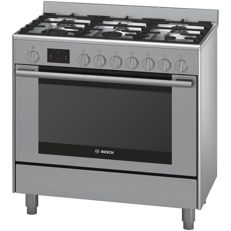 Bosch 90cm Series 6 Dual Fuel Freestanding Oven Stainless Steel HSB738357A