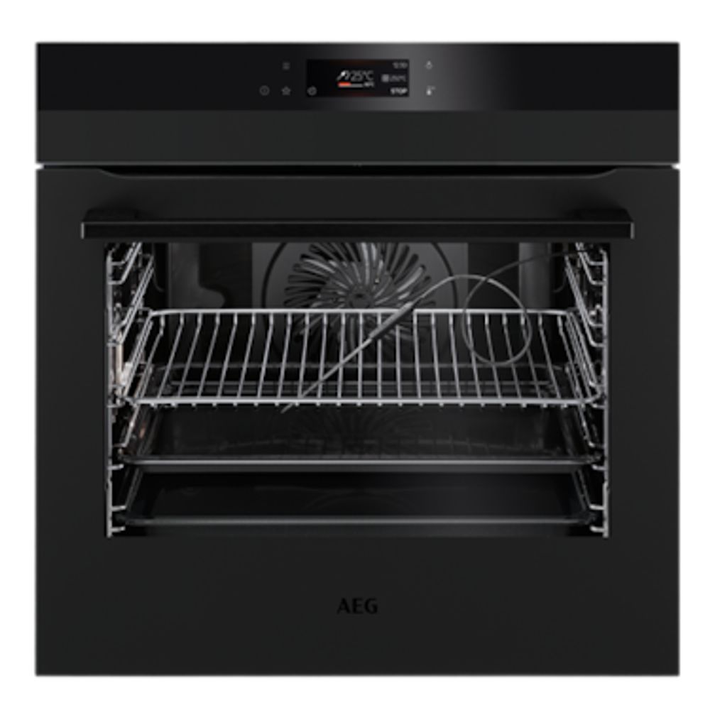 AEG, 60CM SENSECOOK PYROLUXE™ MULTIFUNCTION 17 OVEN, MATTE BLACK, BPK74238PT