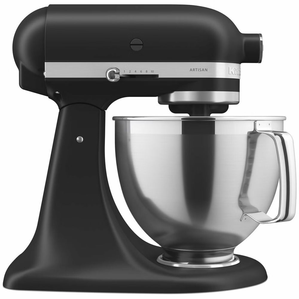 KitchenAid KSM195 Artisan Stand Mixer Matte Black 5KSM195PSABM