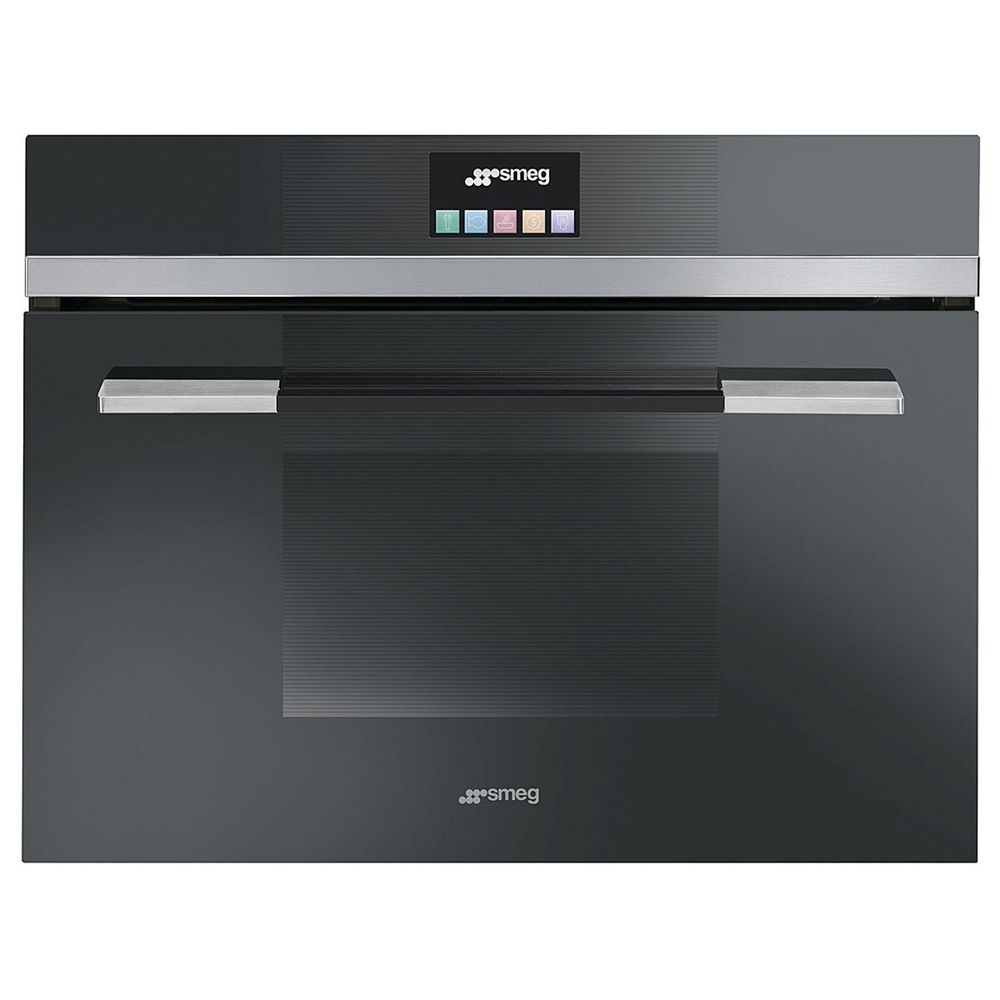 Smeg 60cm Black Linea Compact Combi-Steam Oven SFA4140VCN
