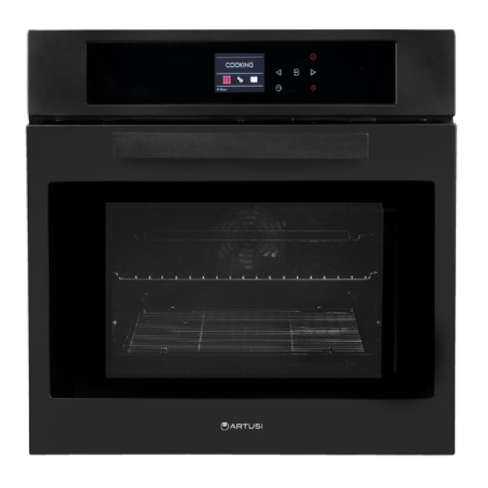 Artusi 60cm Multifunction Built In Pyrolytic Oven Matte Black AO6000MBP