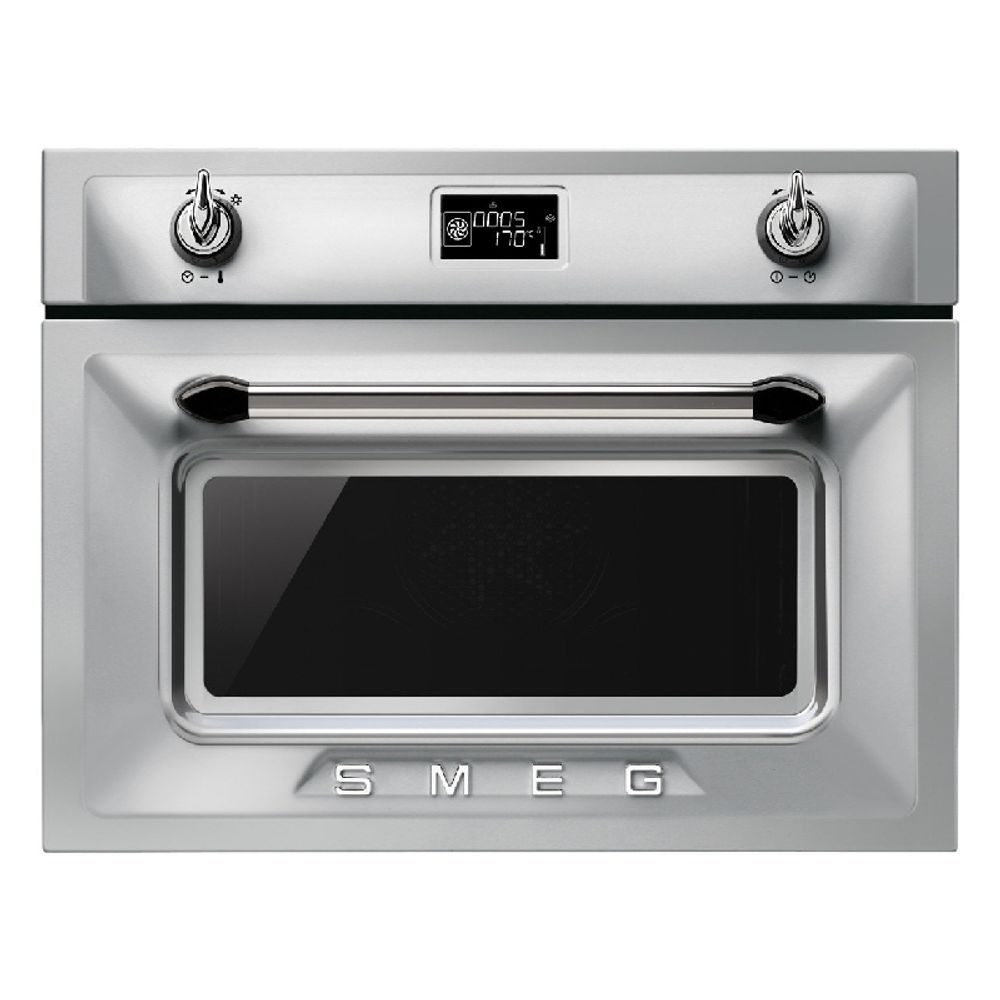 Smeg 45cm Victoria Aesthetic Compact Electric Built-In Combi-Steam Oven SFA4920VCX-