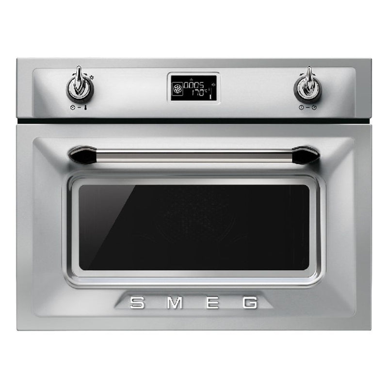Smeg 45cm Victoria Aesthetic Compact Electric Built-In Combi-Steam Oven SFA4920VCX-