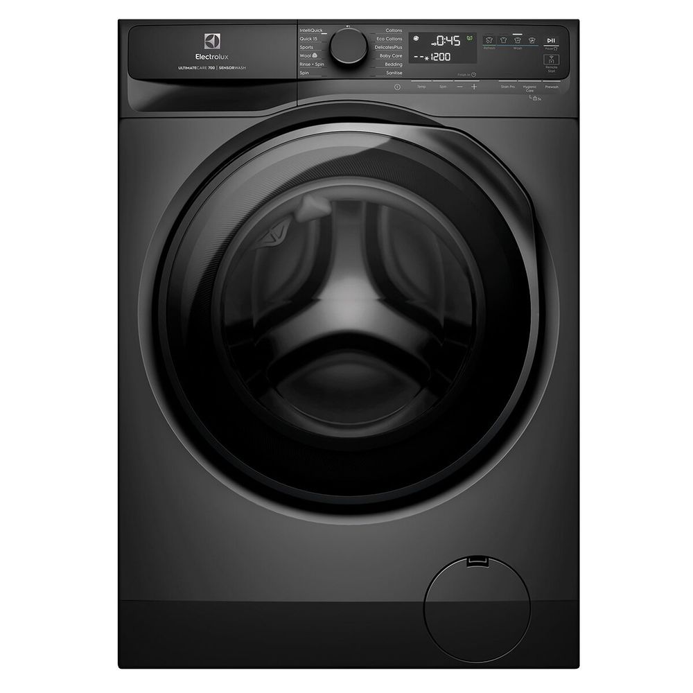 Electrolux 700 Series 12kg Front Load Washing Machine Dark Onyx EWF1243R7SC