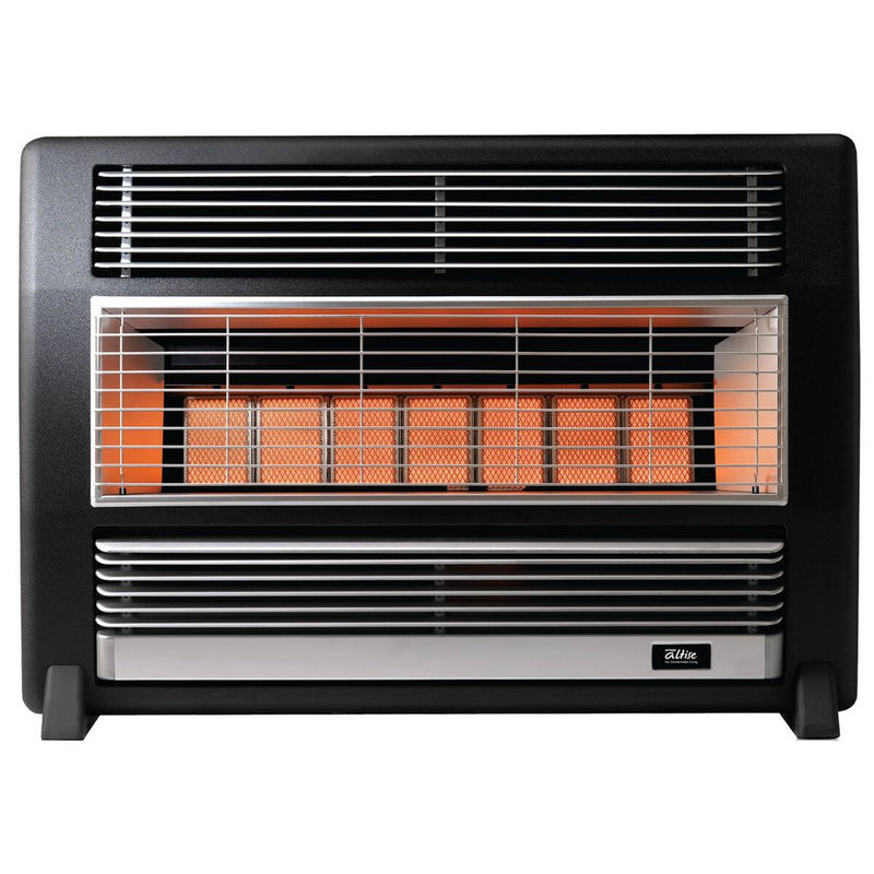 Omega Altise Brigadier Radiant / Convector Heater Silver Streak OABRFNGSS