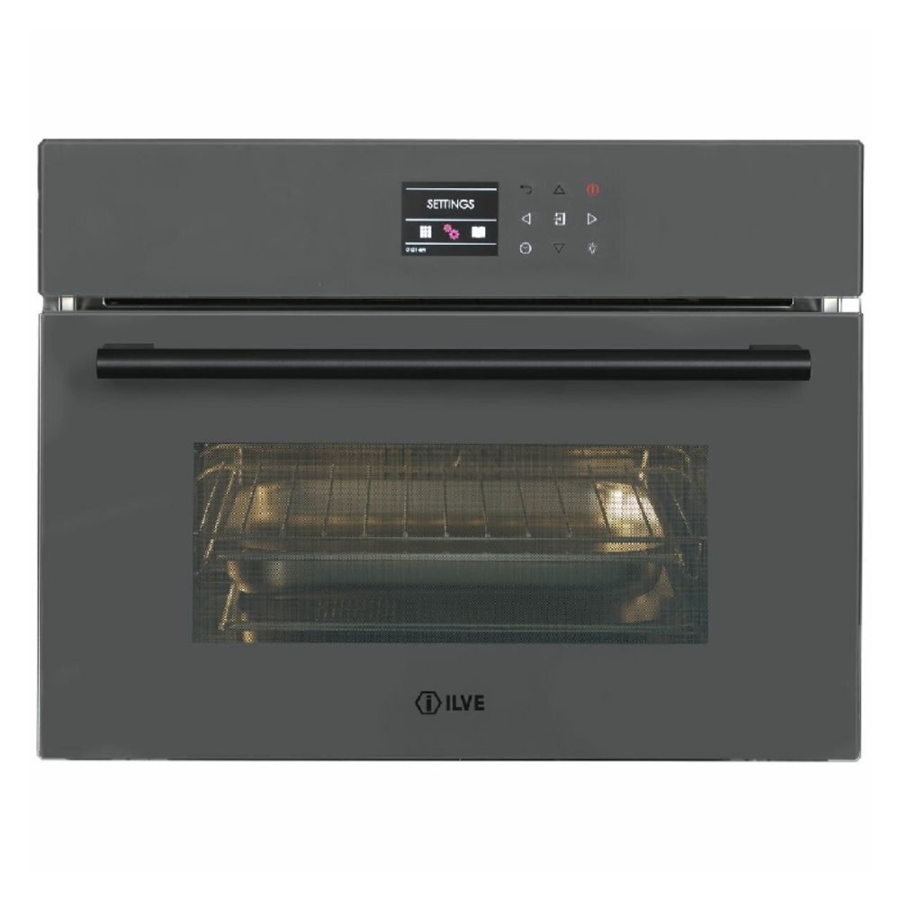 ILVE 45cm Grigio Lusso Compact Combi-Steam Oven ILCS45GV