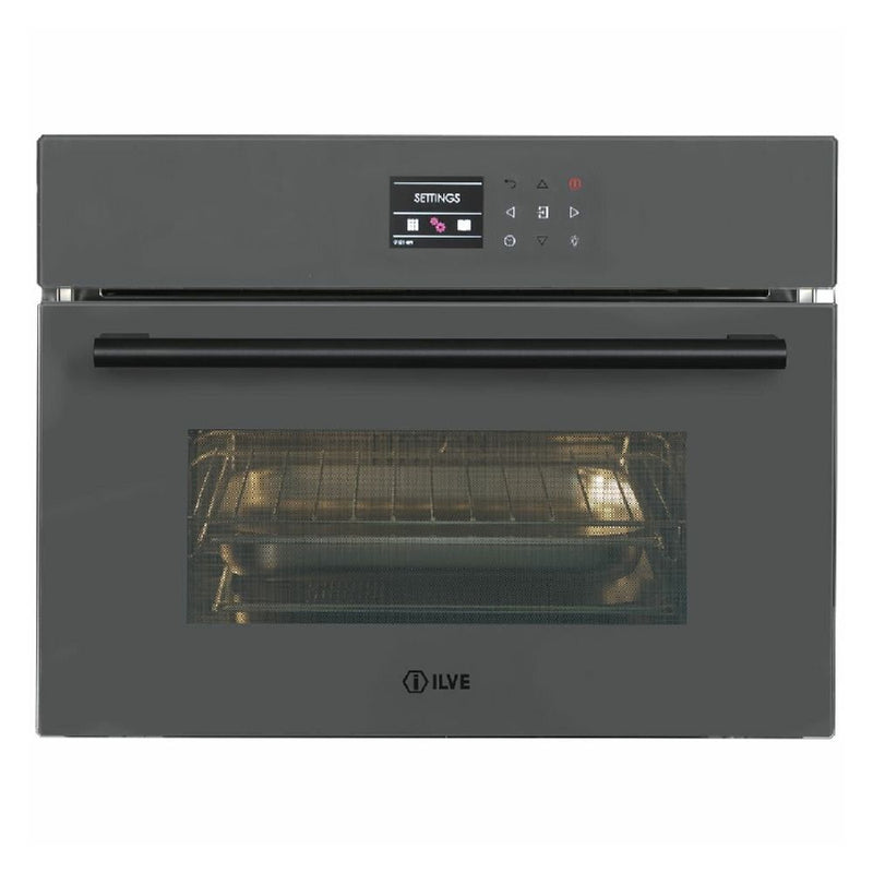 ILVE 45cm Grigio Lusso Compact Combi-Steam Oven ILCS45GV
