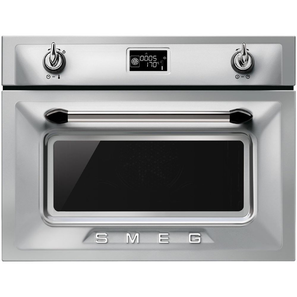 Smeg 45cm Victoria Aesthetic Compact Electric Built-In Combi-Steam Oven SFA4920VCX