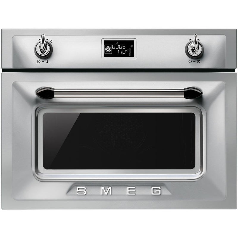 Smeg 45cm Victoria Aesthetic Compact Electric Built-In Combi-Steam Oven SFA4920VCX
