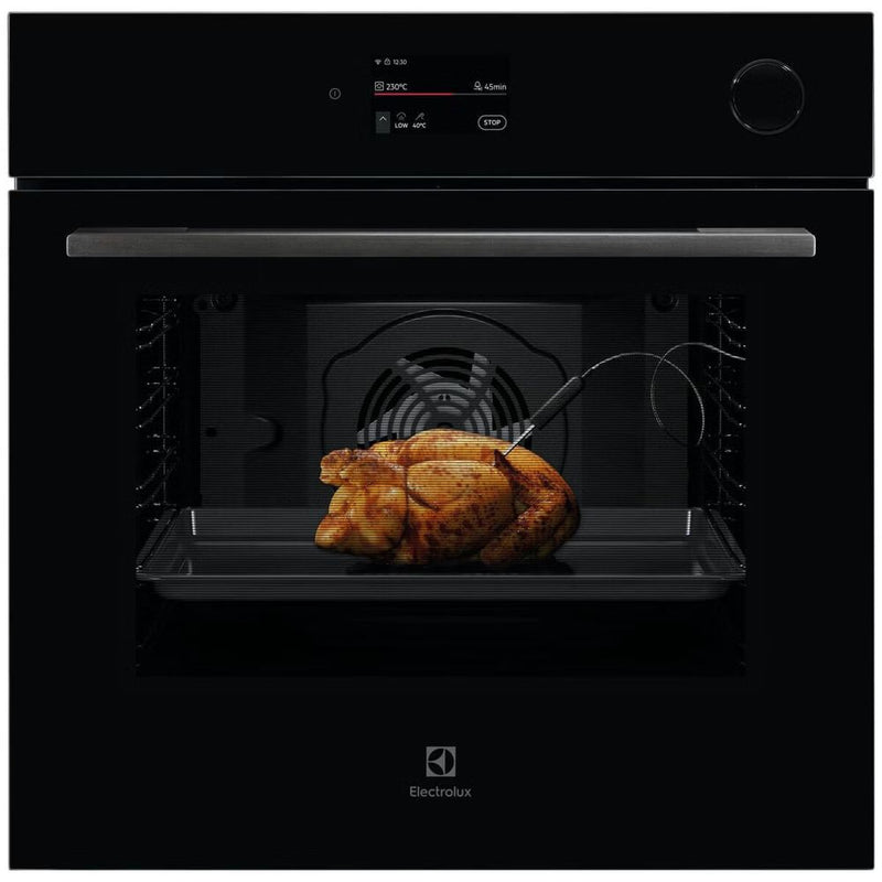 Electrolux Series 700 Pyrolytic Steam Oven Black Glass EVEP6818BF