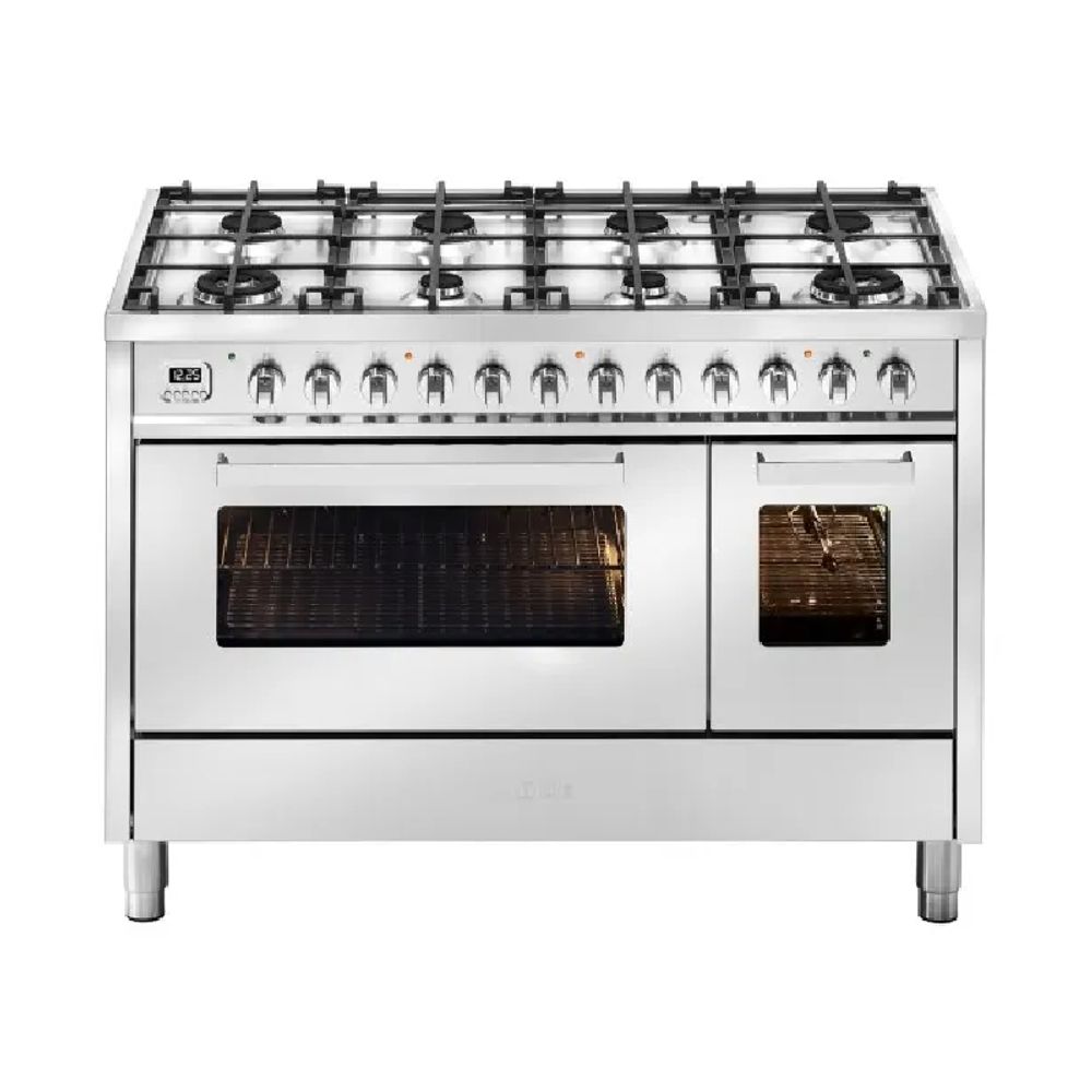 Ilve Pro Line 120cm 4 Burner Freestanding Cooker – Stainless Steel ModelL128WMP/SS