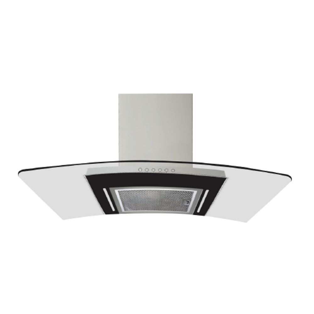 Smeg 90cm Wallmount Rangehood with Glass Canopy SHW950X-
