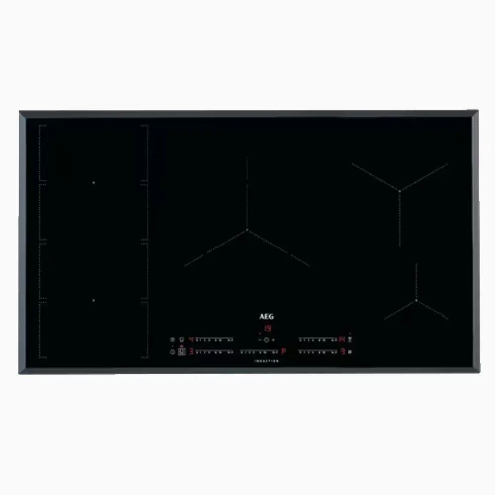 AEG 90CM 5 ZONE INDUCTION COOKTOP WITH PROCOOK & FLEXIBRIDGE IKE95471FB