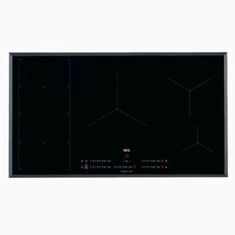 AEG 90CM 5 ZONE INDUCTION COOKTOP WITH PROCOOK & FLEXIBRIDGE IKE95471FB