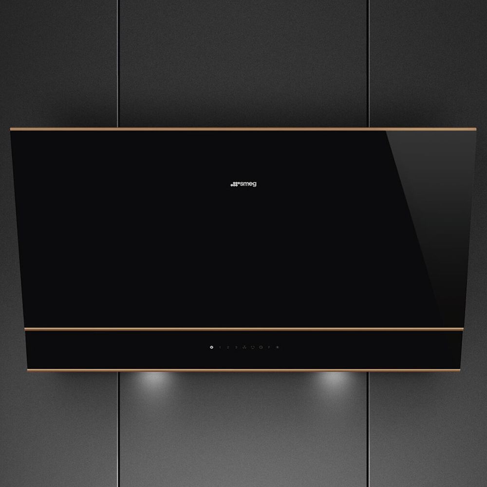 Smeg 90cm Dolce Stil NOVO Vertical Rangehood KV694R