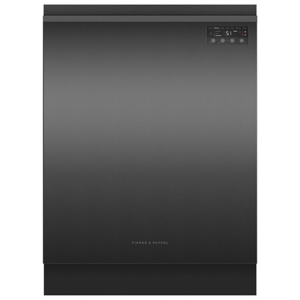 Fisher & Paykel 60cm Built Under Black Stainless Steel Sanitise Series 7 Dishwasher DW60UN4B2