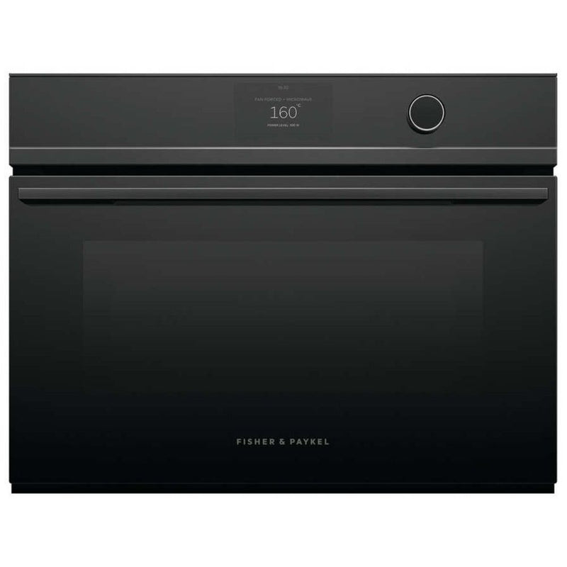 Fisher & Paykel 60cm Combination Microwave Oven Black Glass OM60NDTDB1