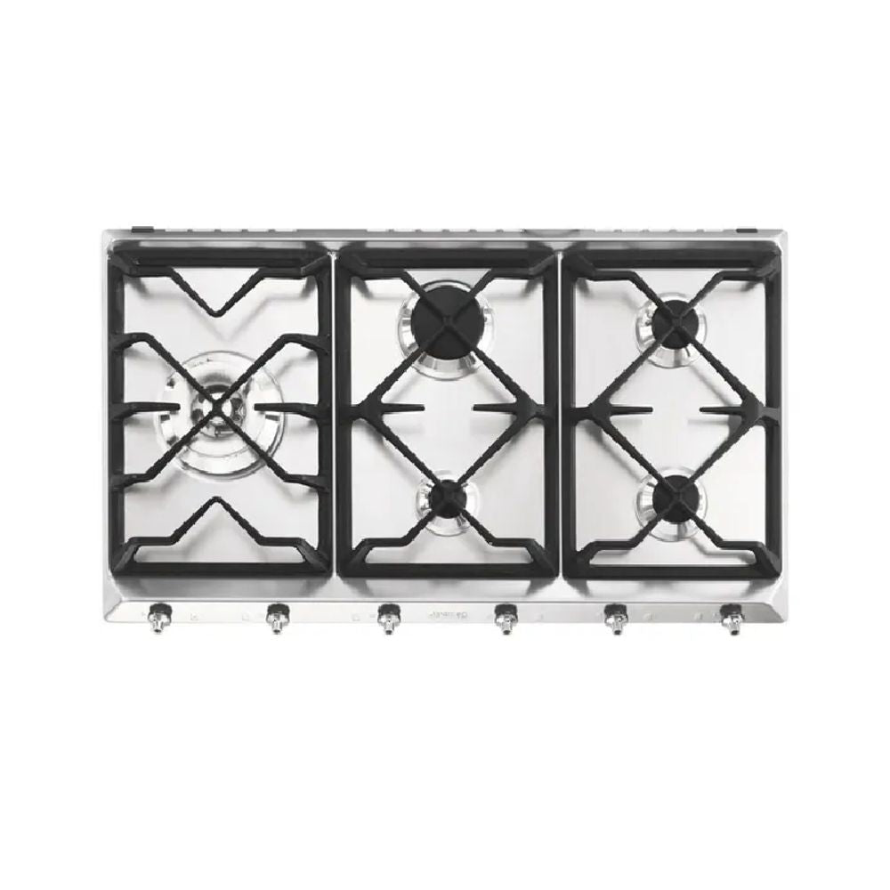Smeg 89cm 5 Burner Gas Cooktop CIR597X5