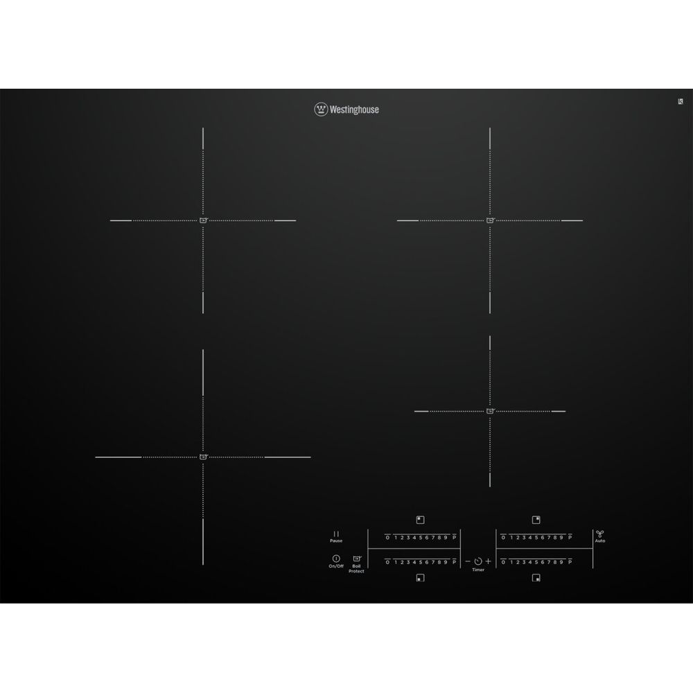 Westinghouse 70cm 4 Zone Induction Cooktop with Hob2Hood WHI743BD