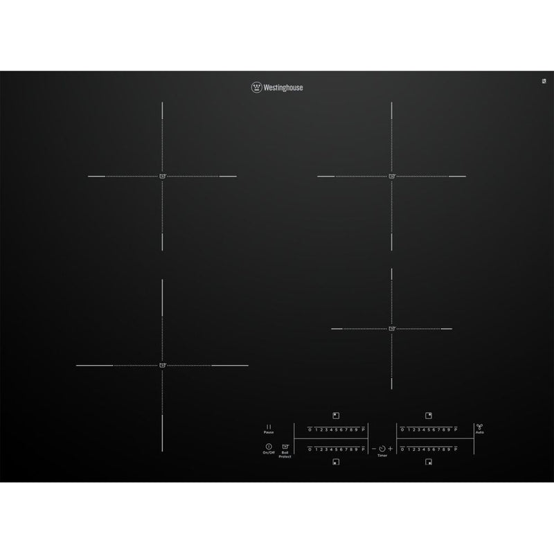 Westinghouse 70cm 4 Zone Induction Cooktop with Hob2Hood WHI743BD