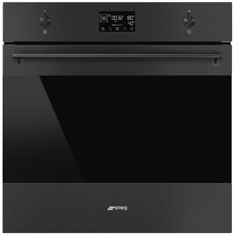 Smeg 60cm Classic Pyrolytic Steam Oven with Probe Matte Black SOPA6302S2PN