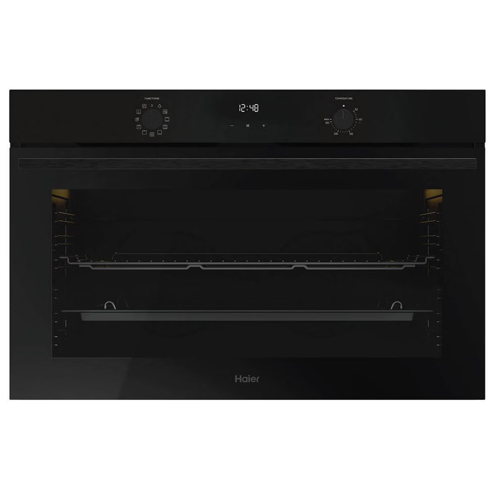 Haier 90cm 300 Series Built-in Oven Black HWO90S11EB3