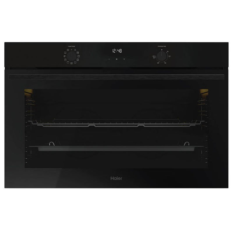 Haier 90cm 300 Series Built-in Oven Black HWO90S11EB3