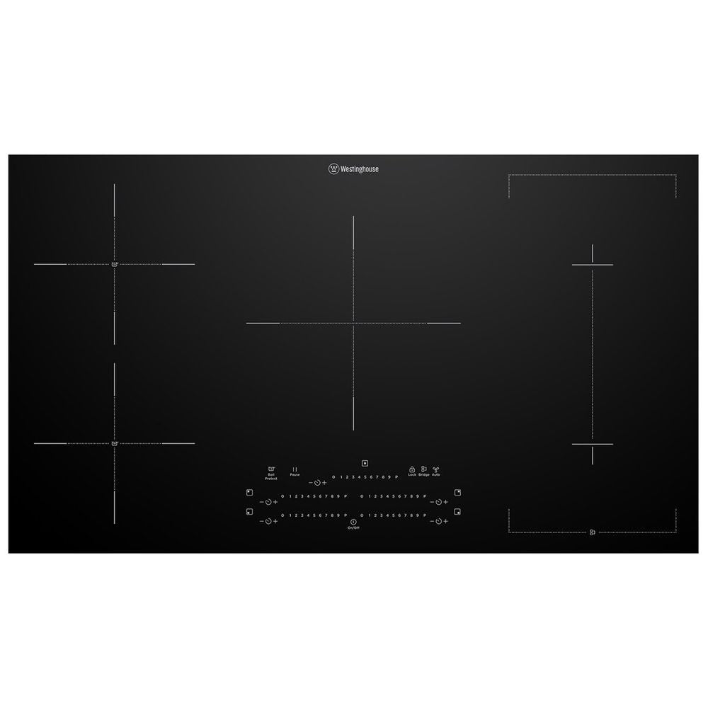 Westinghouse 90cm Five Zone Induction with Hob2Hood Cooktop WHI955BD