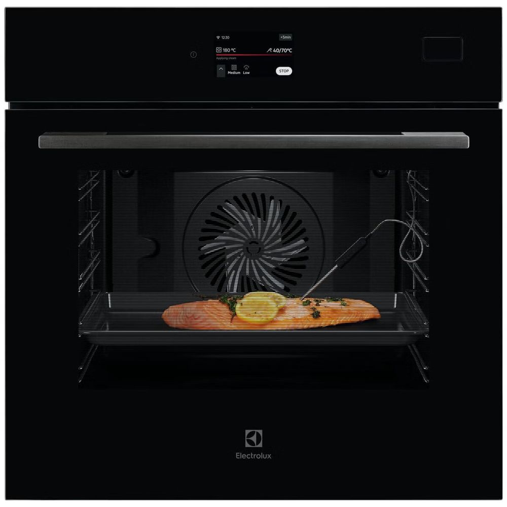 Electrolux 60cm Series 800 Full Steam Black Glass EVES6810BF