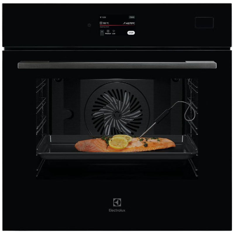 Electrolux 60cm Series 800 Full Steam Black Glass EVES6810BF