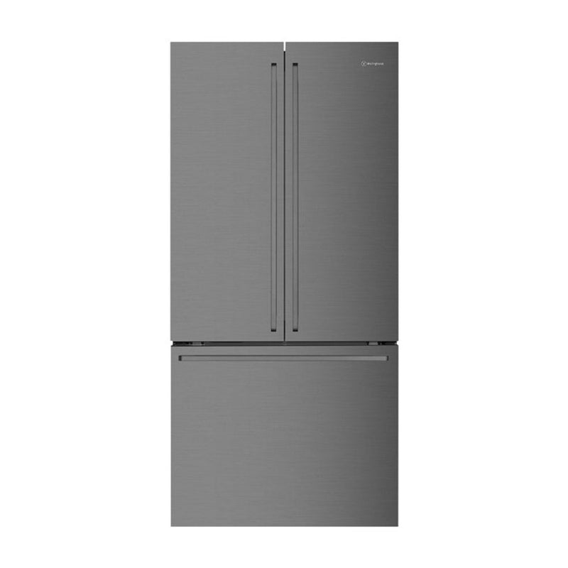 Westinghouse 524L French door fridge, dark stainless steel WHE5204BC