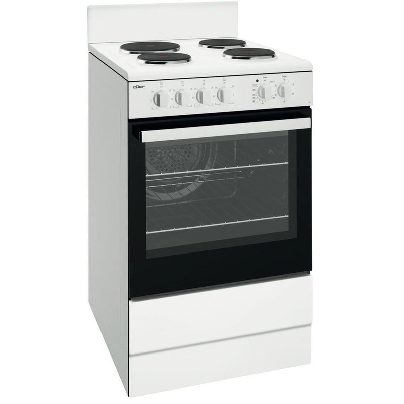 Chef 54cm Freestanding Electric Oven/Stove CFE535WB