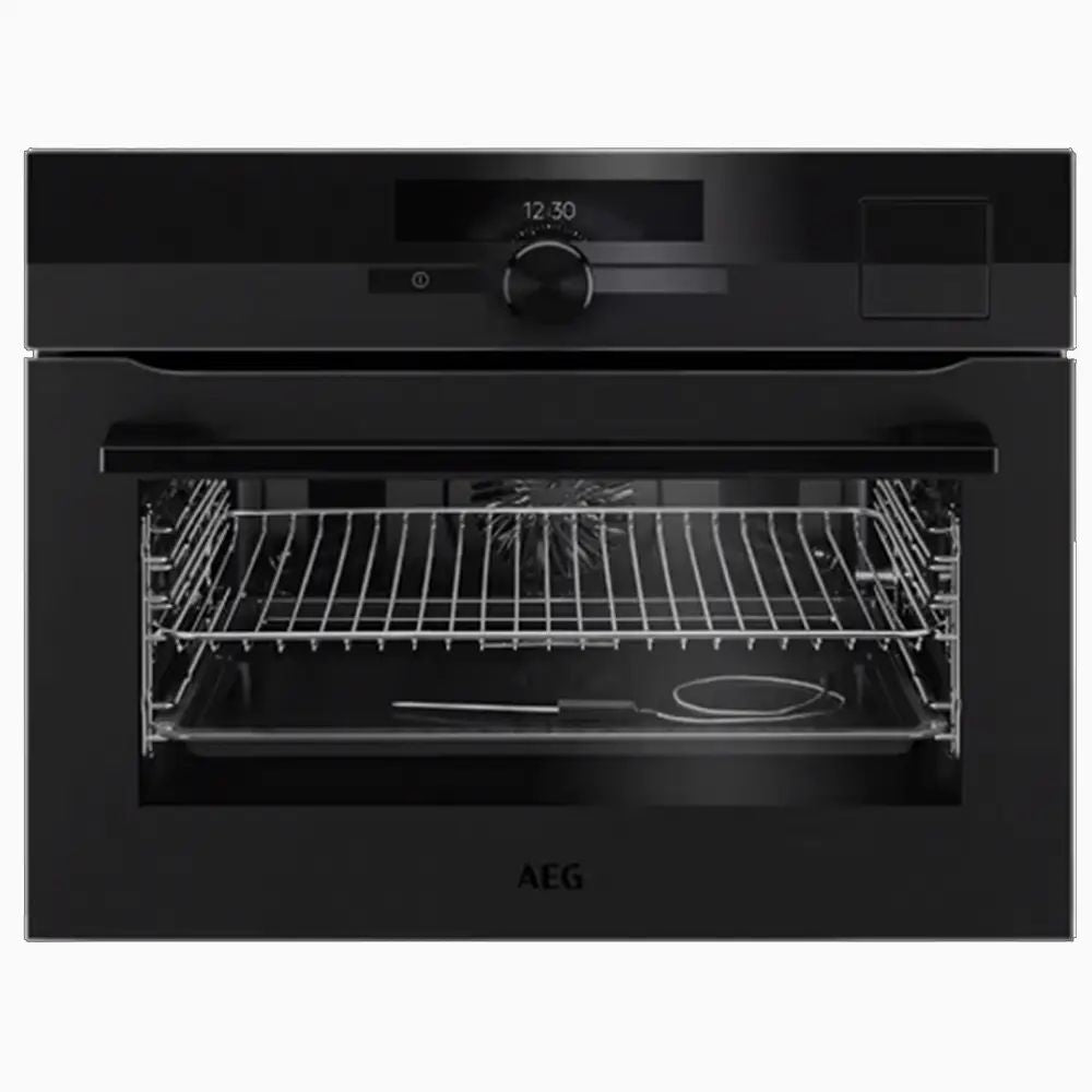 AEG 45CM STEAMPRO MULTIFUNCTION 25 COMPACT OVEN WITH STEAMIFY®, MATTE BLACK KSK99733PT