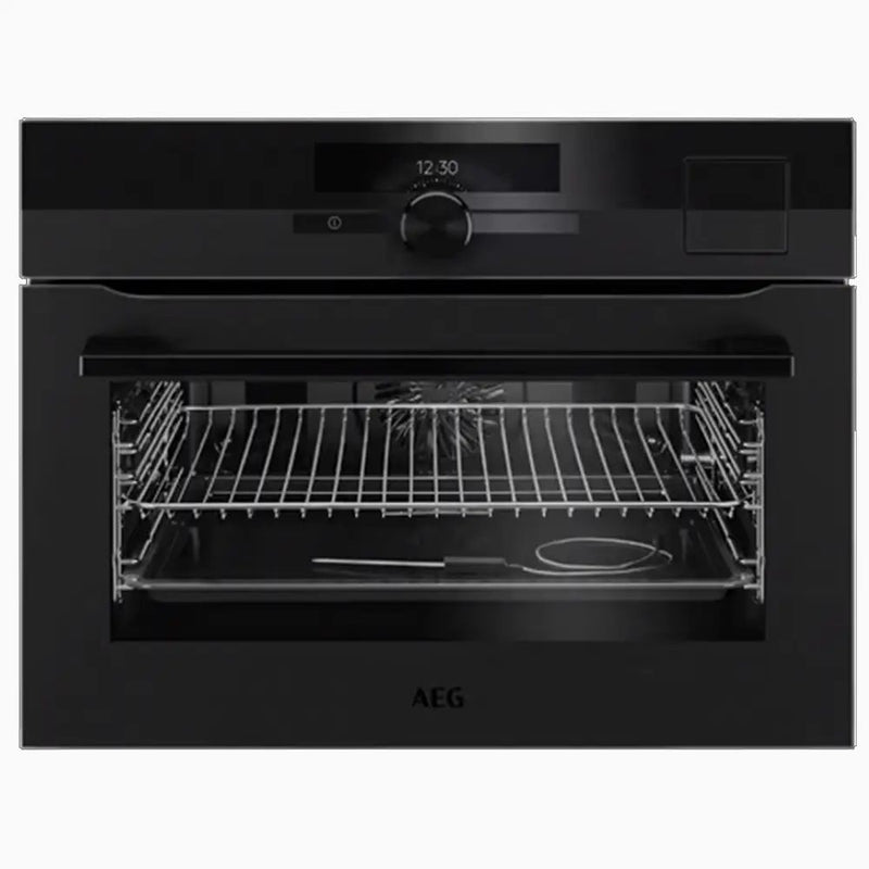 AEG 45CM STEAMPRO MULTIFUNCTION 25 COMPACT OVEN WITH STEAMIFY®, MATTE BLACK KSK99733PT