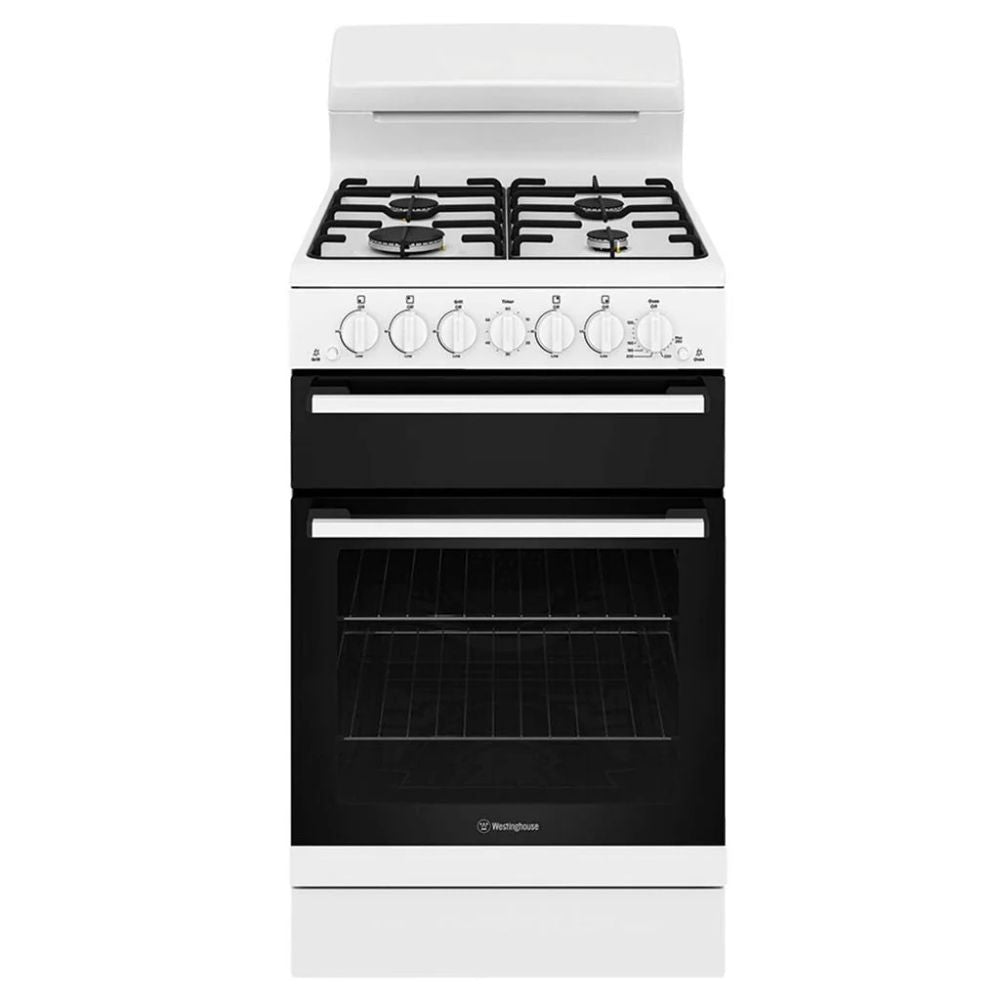 Westinghouse 54cm White Natural Gas Freestanding Stove WLG510WCNG