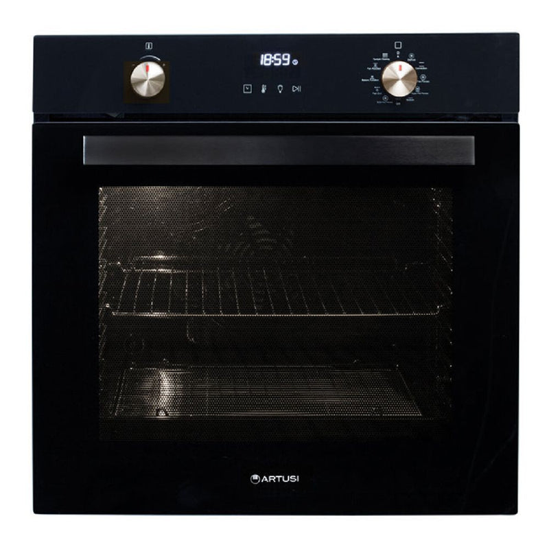 Artusi 60cm Pyrolytic Black Built-In Oven CAO610BP