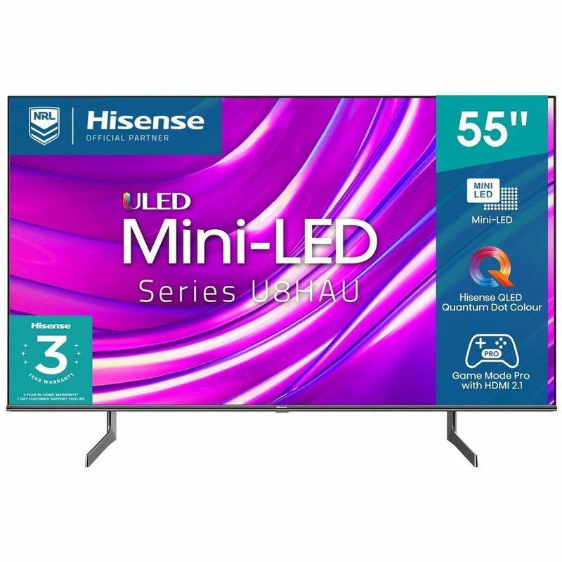 Hisense U8HAU 55 Inch ULED 4K Smart TV 55U8HAU