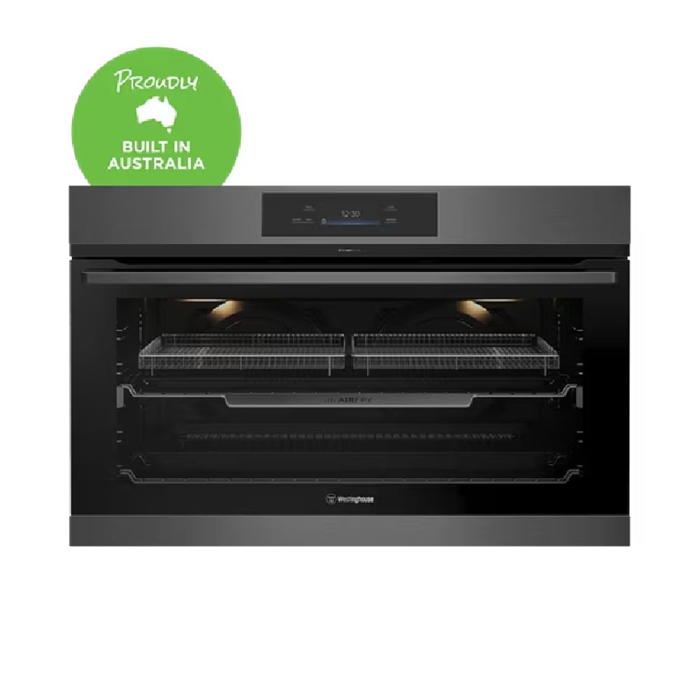 Westinghouse 90cm pyrolytic multi-function 17 oven with AirFry, dark stainless steel WVEP9917DD