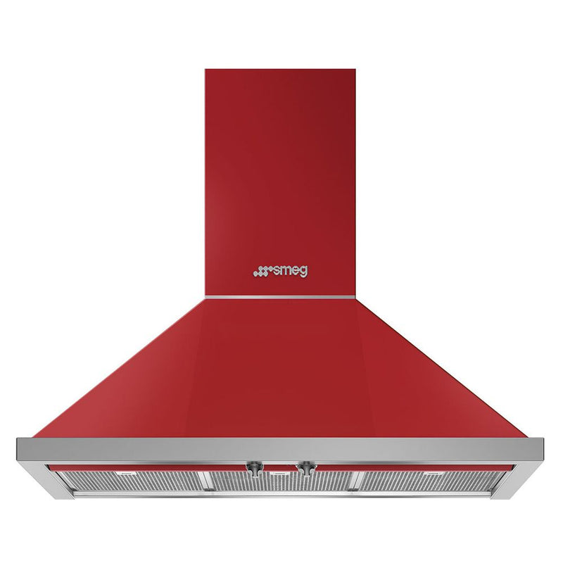 Smeg 90cm Portofino Canopy Rangehood KPFA9RD