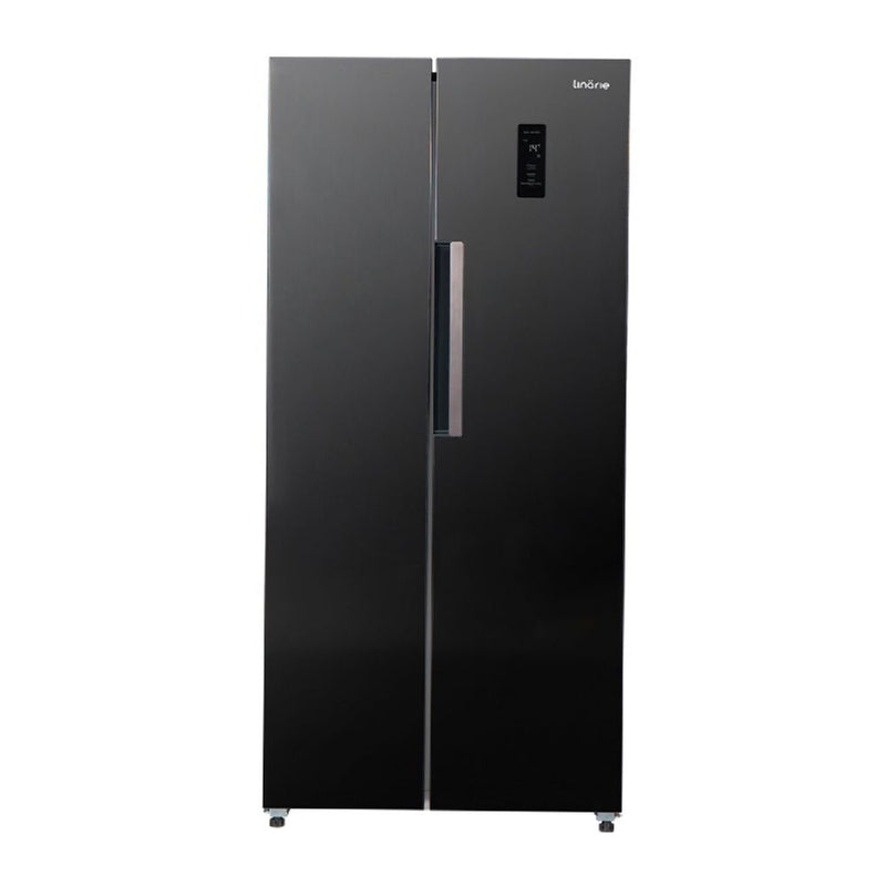 Linarie Villarly 444L Side by Side Fridge Black Gloss LSSBS460BK