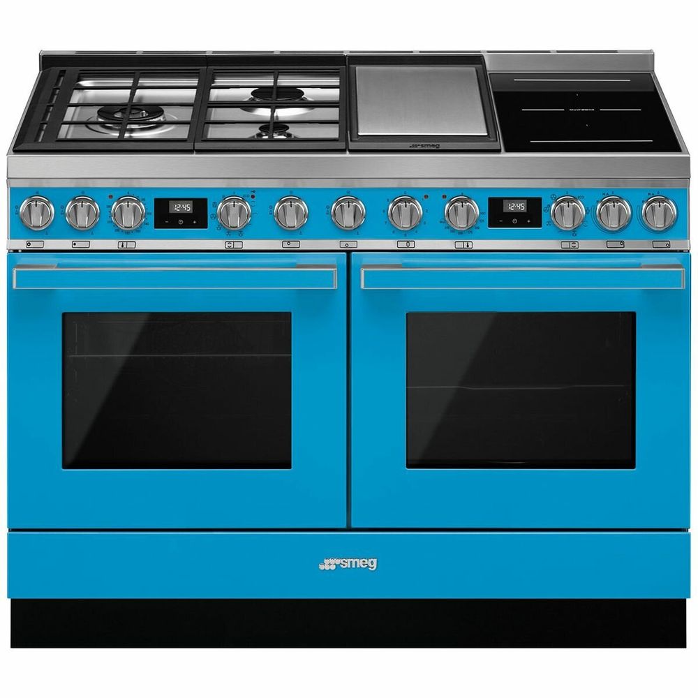 Smeg 120cm Portofino Pyrolytic Freestanding Dual Fuel Oven/Stove CPF120IGMPTA