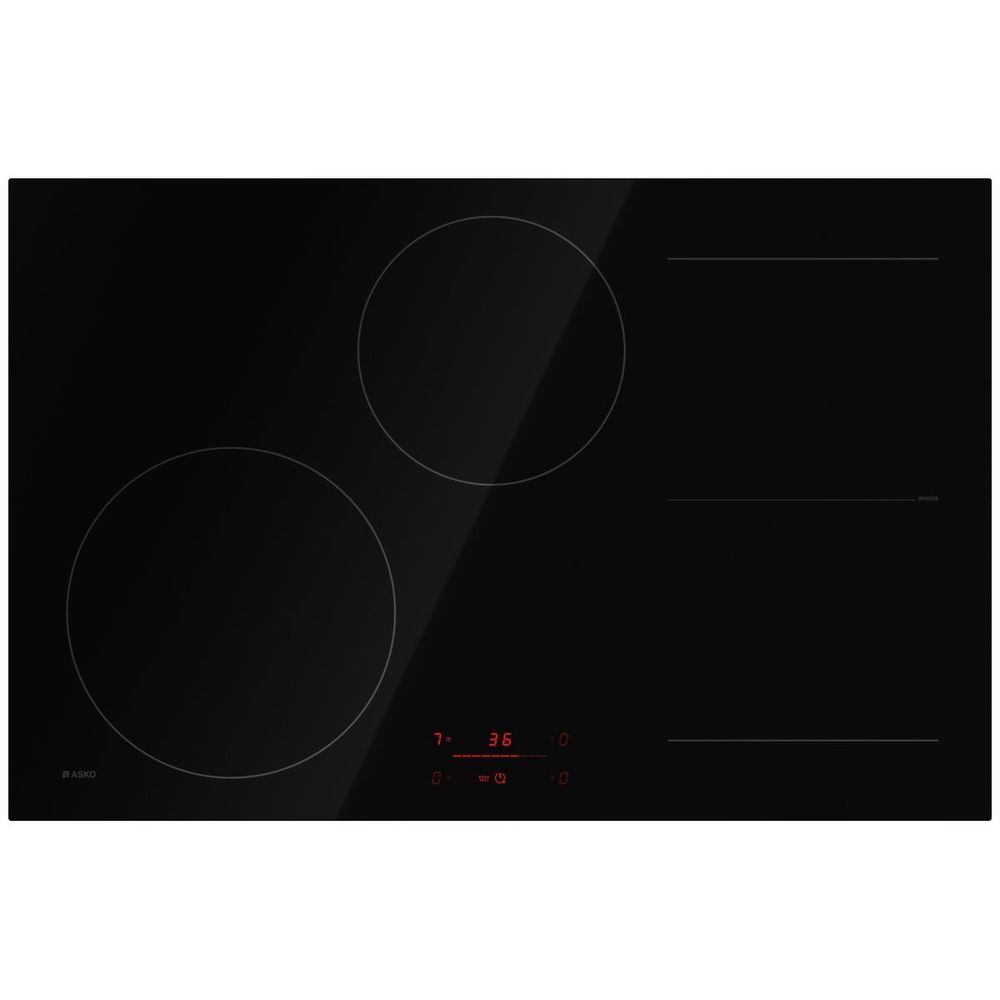ASKO 80cm 4 Zone Bridge Induction Cooktop – Black HI2842FBG1