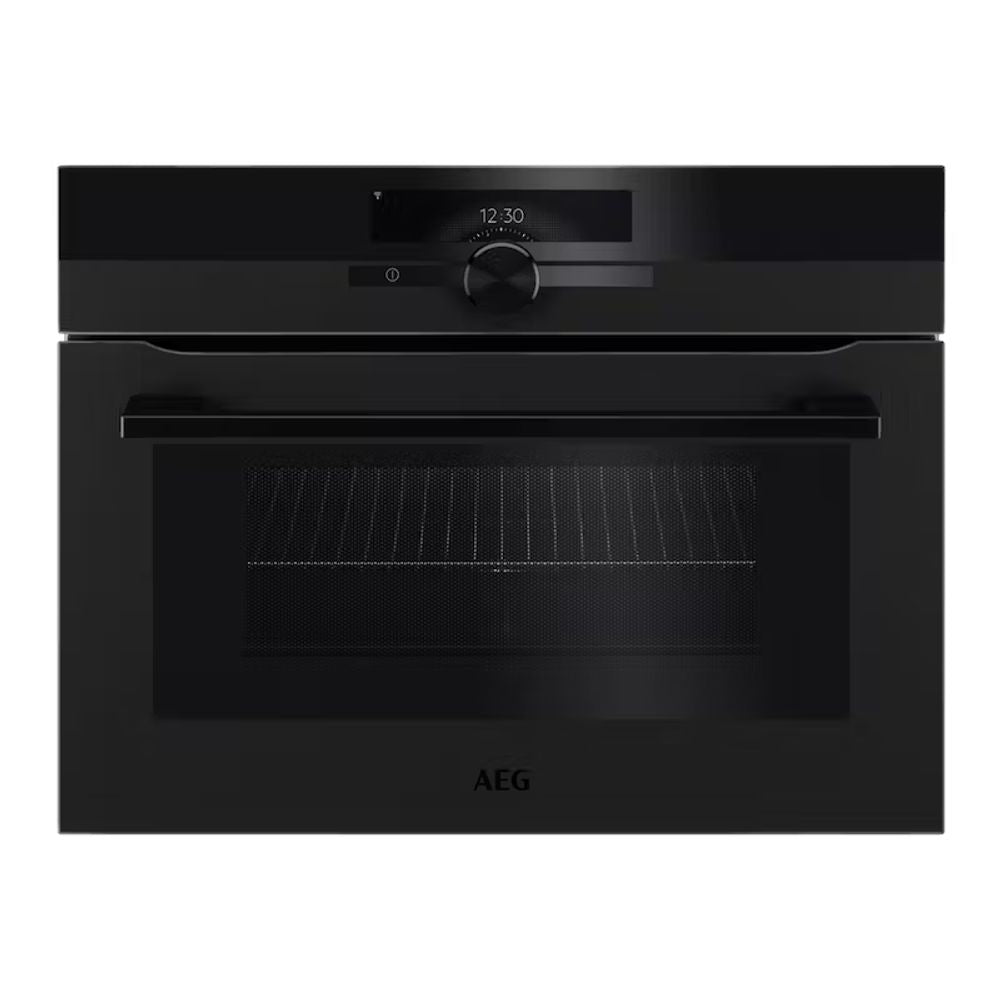 AEG 450mm CombiQuick Compact Oven with Microwave & Grill Combination Cooking – Matte Black KMK96708PT